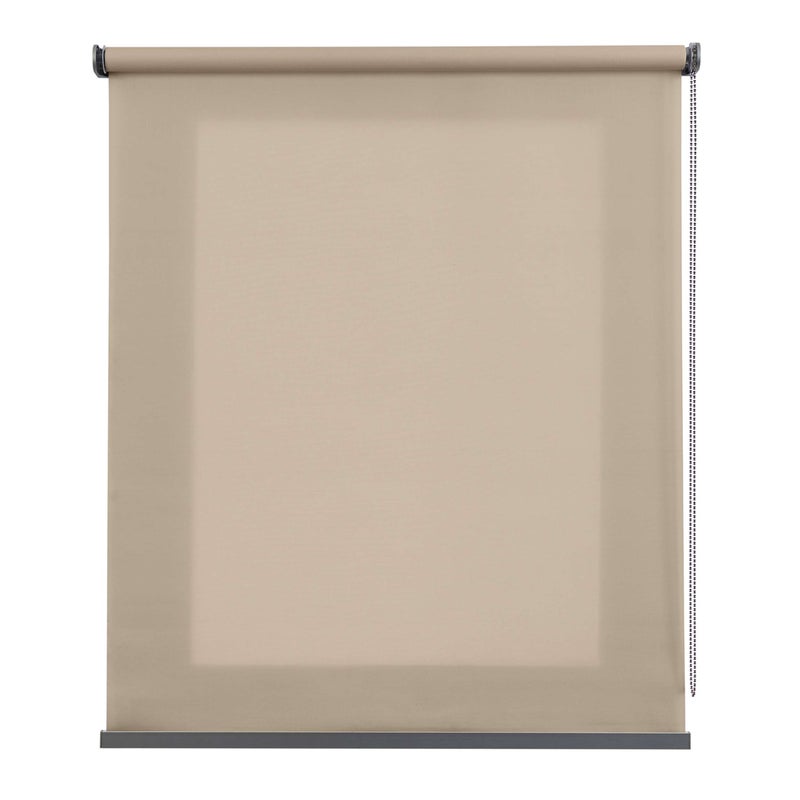 Roleta Premium Półprzezroczysta z Aluminiowym Wykończeniem Beżowa 80x250 cm
