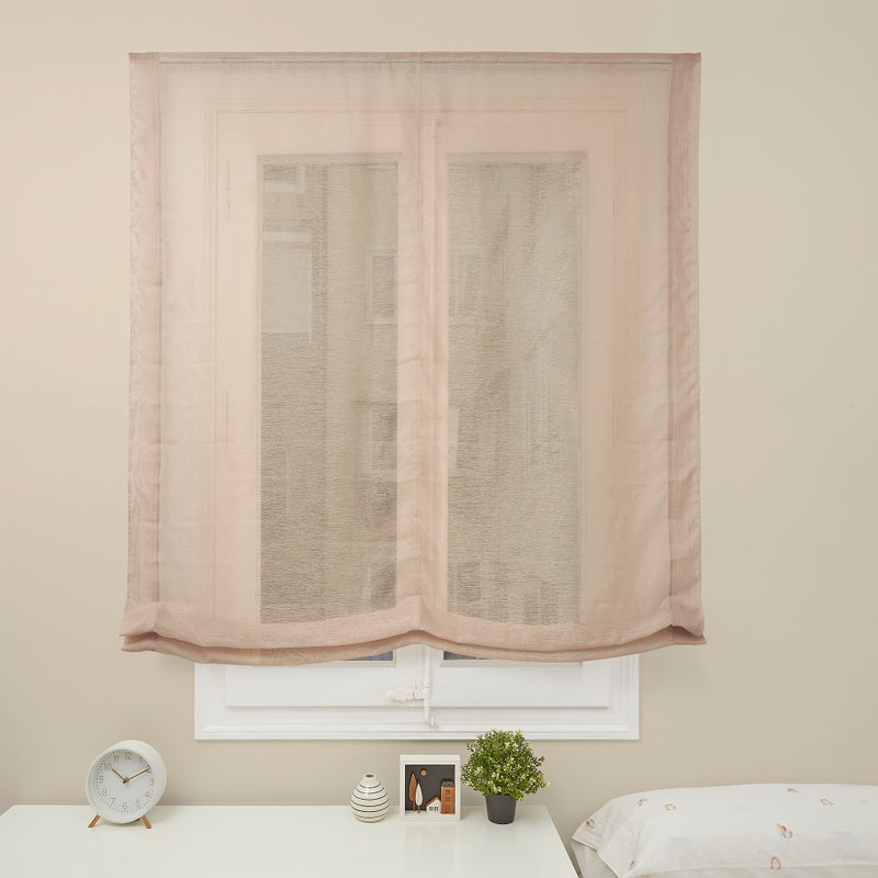 Roleta Paqueto Bez Listw Przezroczysta na Okna Beżowa 120x175 cm