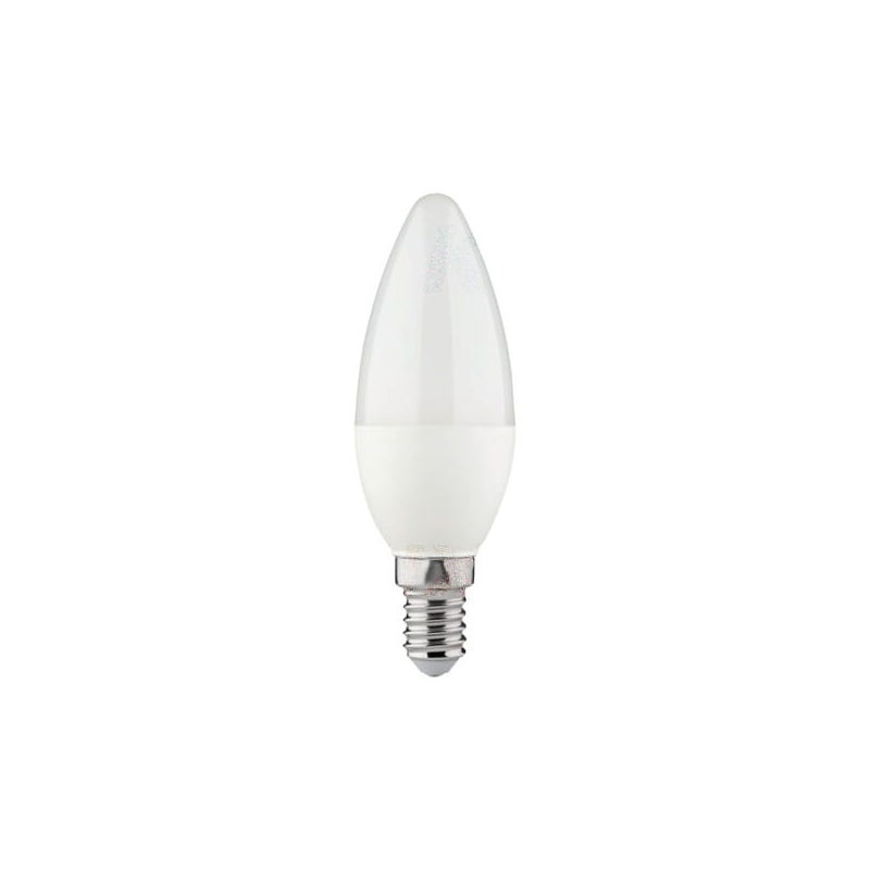 Żarówka LED SMD E14 4.9W świeczka mleczna Ciepła biel 3000K 470lm Miledo