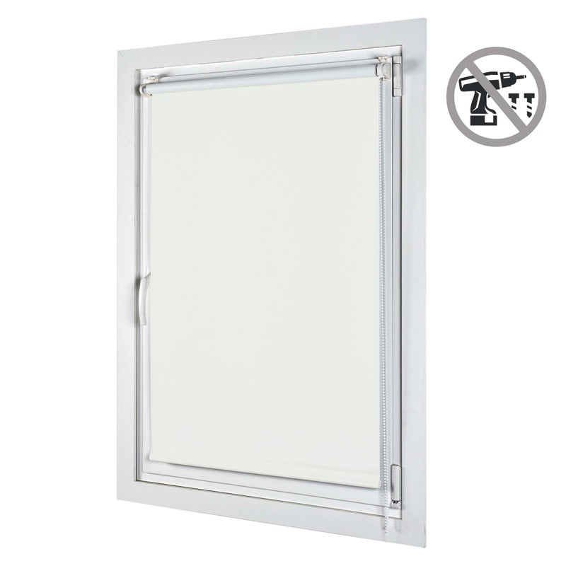 Roleta Zaciemniająca EasyFix, Montaż Bez Wiercenia Biała 75x180 cm