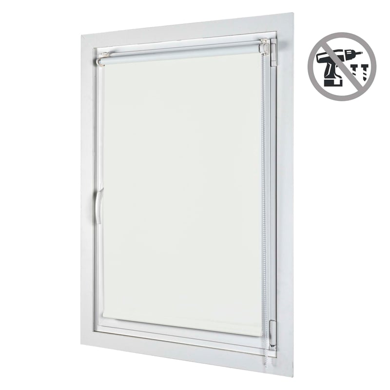 Roleta Zaciemniająca EasyFix, Montaż Bez Wiercenia Biała 150x180 cm