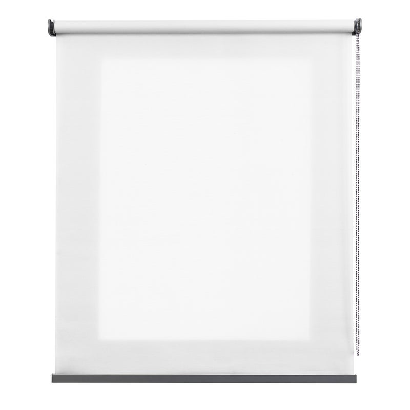 Roleta Premium Półprzezroczysta z Aluminiowym Wykończeniem Biała 140x250 cm