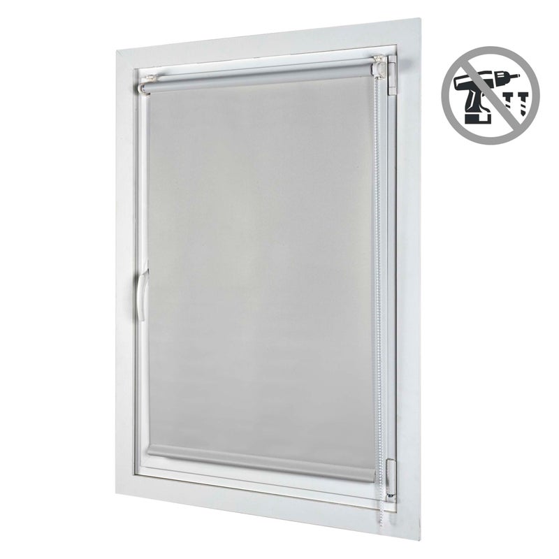 Roleta Zaciemniająca EasyFix, Montaż Bez Wiercenia Szara 90x180 cm