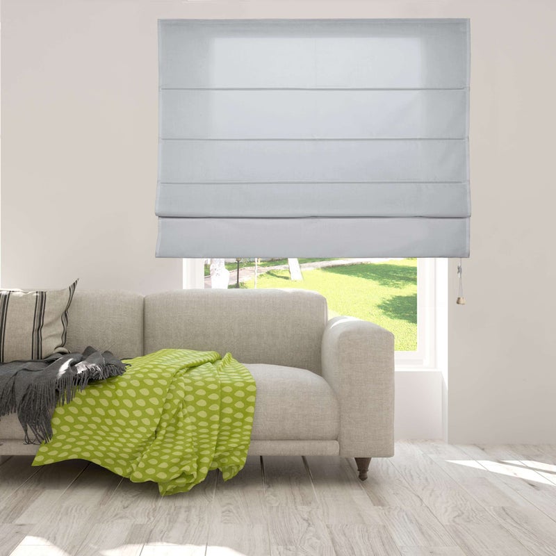 Roleta Paqueto z Listwami na Okna Szara 90x250 cm