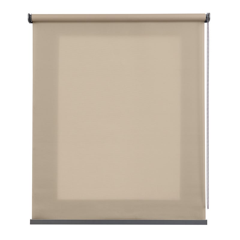 Roleta Premium Półprzezroczysta z Aluminiowym Wykończeniem Beżowa 100x250 cm