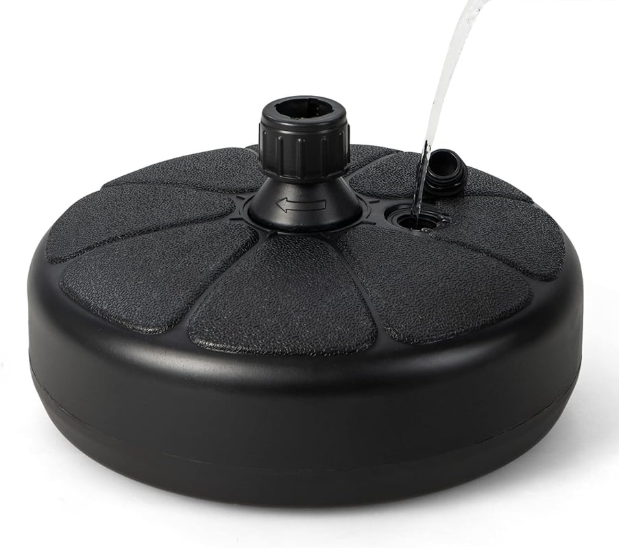 Stojak na parasole przeciwsłoneczne, 23 l/39 kg, napełniany wodą lub piaskiem, stojak na parasole o średnicy 38/48 mm, Ø 56 cm, na balkon