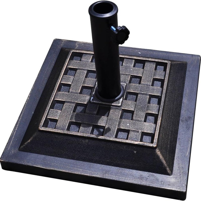 Stojak na parasol przeciwsłoneczny, 18 kg, okrągły stojak na parasole o średnicy 38/48 mm, Ø 54 cm, stojak na parasol do ogrodu, na balkon