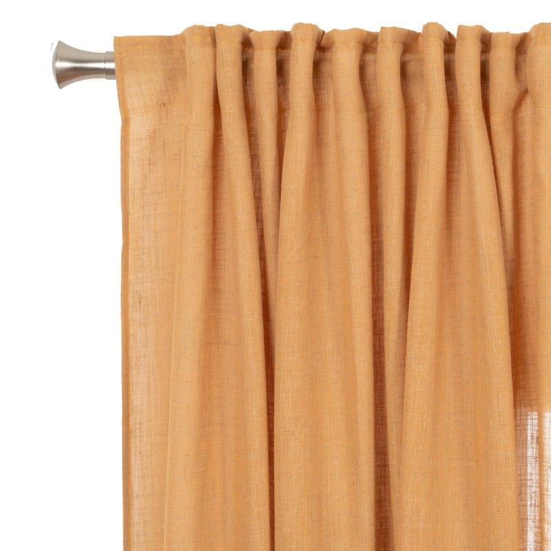 Zasłona Taylor INSPIRE, gładka, kolor brązowo-orzechowy, 200x270cm