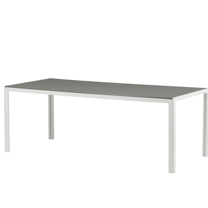 Break Stół ogrodowy biały szary.