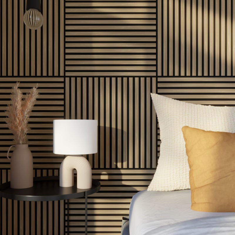 4 panele ścienne MDF RAVIK jasny dąb - 60 x 60 cm - 1,44 m² - ARTENS