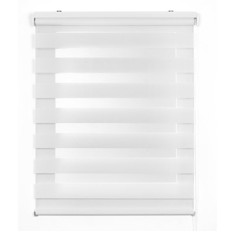 Roleta Dzień i Noc, roleta podwójna biała, 160x180cm