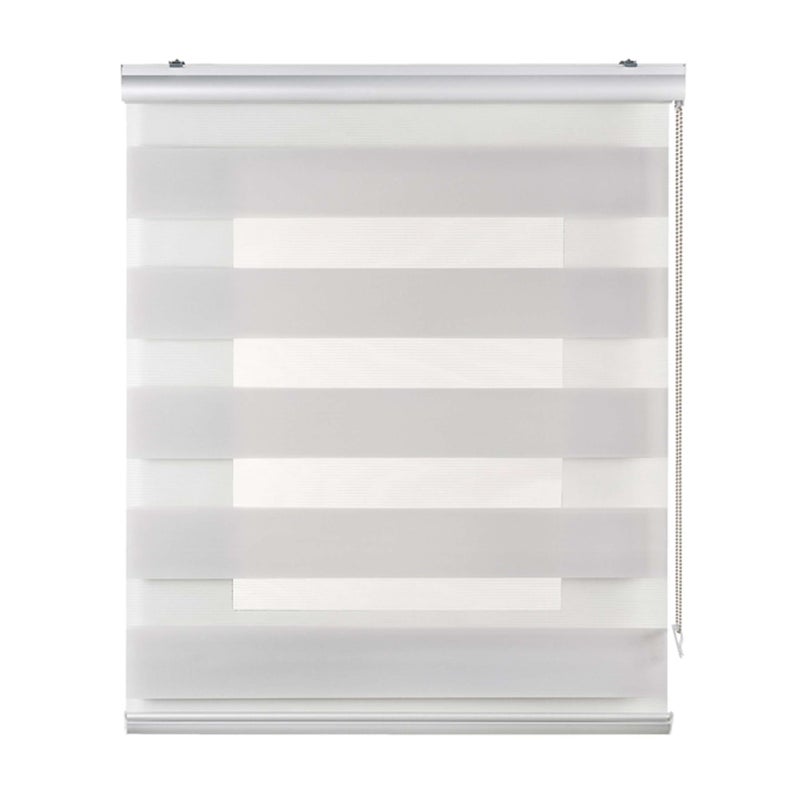 Roleta Dzień i Noc Premium, z aluminiowym wykończeniem, jasnoszara, 60x250cm