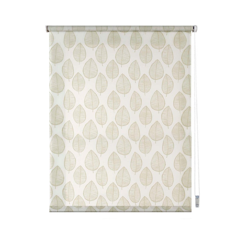 Roleta z nadrukiem, półprzezroczysta, naturalny zielony, 120x180cm