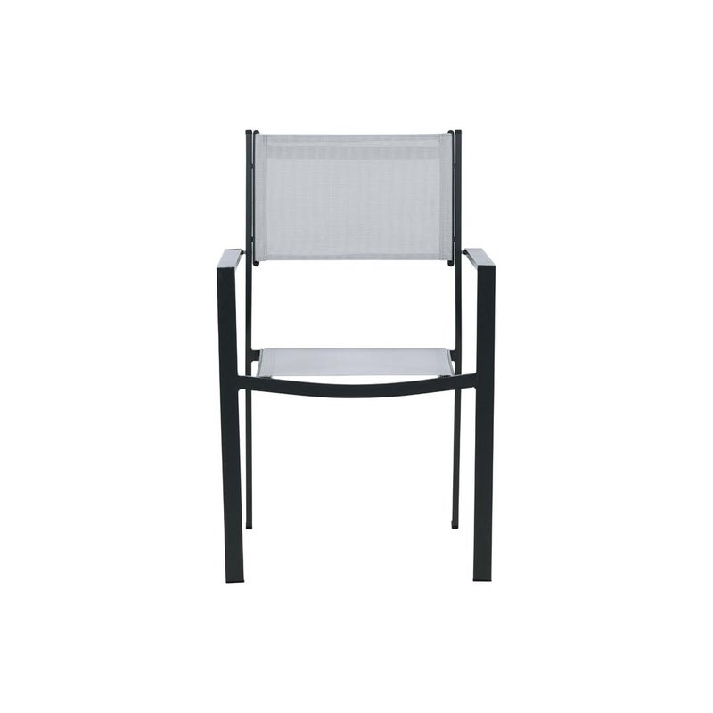 Copacabana krzesło ogrodowe ogrodowe szary, czarny.