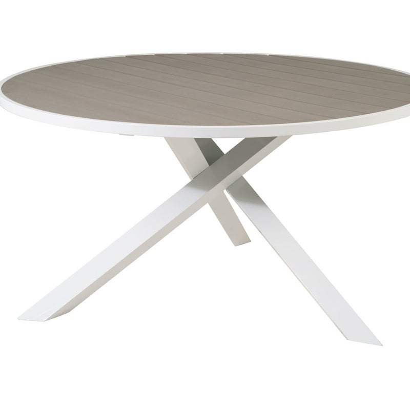 Parma Stół ogrodowy biały szary.