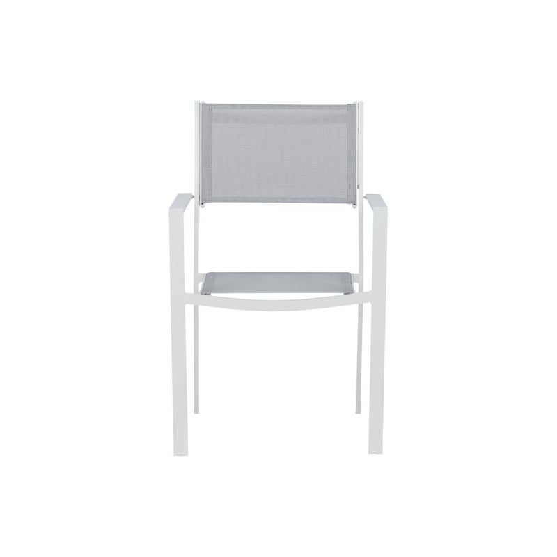 Copacabana krzesło ogrodowe ogrodowe szary, biały.