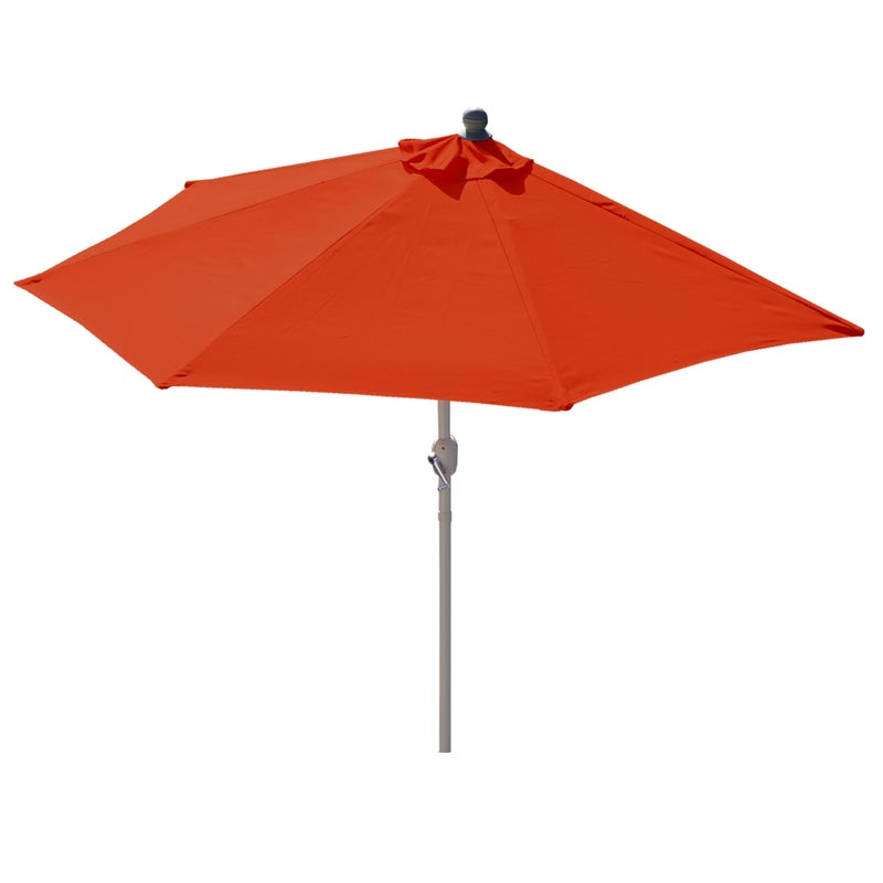 Parla parasol półokrągły, parasol balkonowy, UV 50+ poliester/aluminium 3kg ~ 270cm terakota bez stojaka