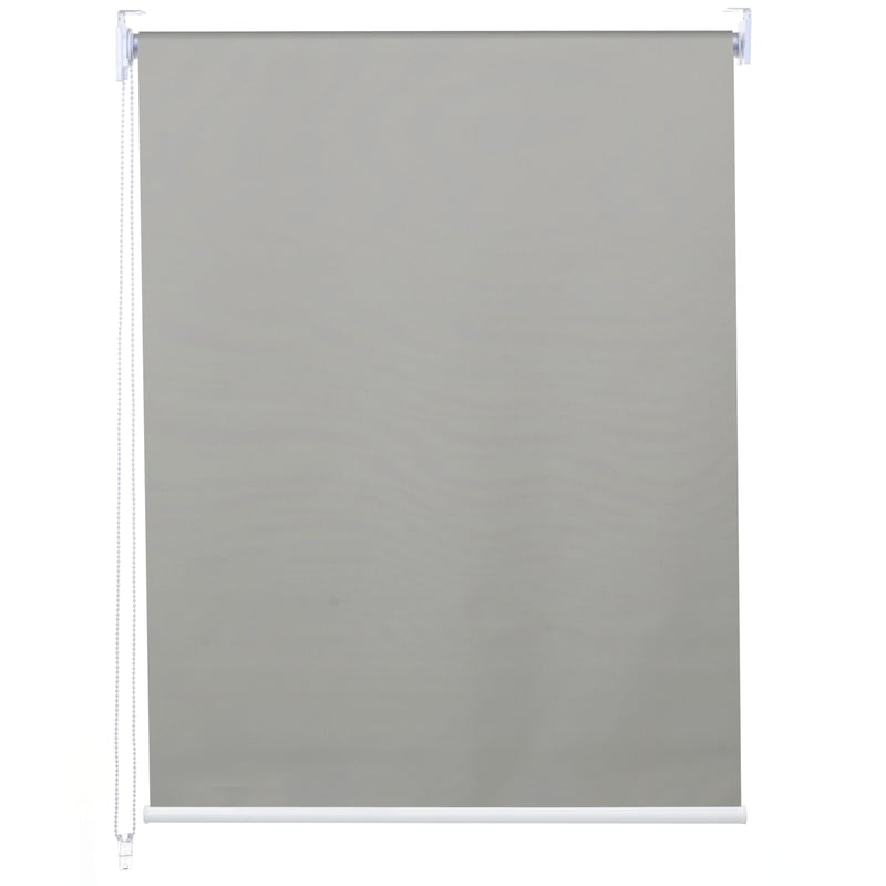 Roleta HWC-D52, roleta okienna boczna zaciągana, 50x160cm ochrona przeciwsłoneczna zaciemniająca nieprzezroczysta ~ szary