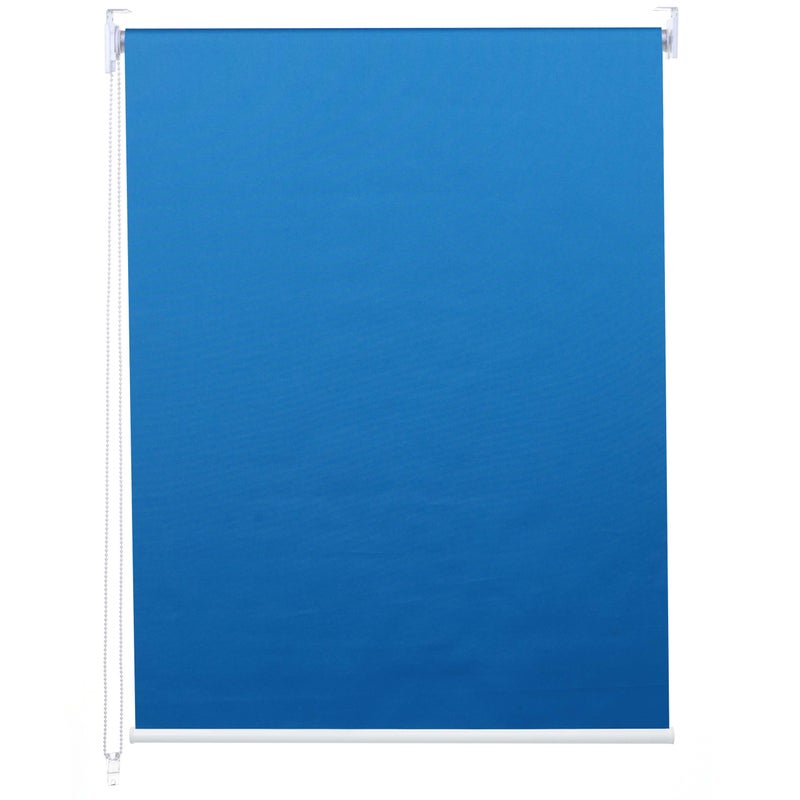 Roleta HWC-D52, roleta okienna boczna zaciągana, 70x230cm ochrona przeciwsłoneczna zaciemniająca nieprzezroczysta ~ niebieski