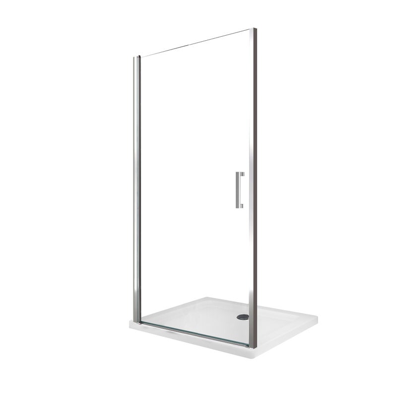 Drzwi prysznicowe uchylne do montażu we wnęce, szkło 8 mm z powłoką Easy-Clean, odwracalne, szerokość 84-88 wysokość 200 cm