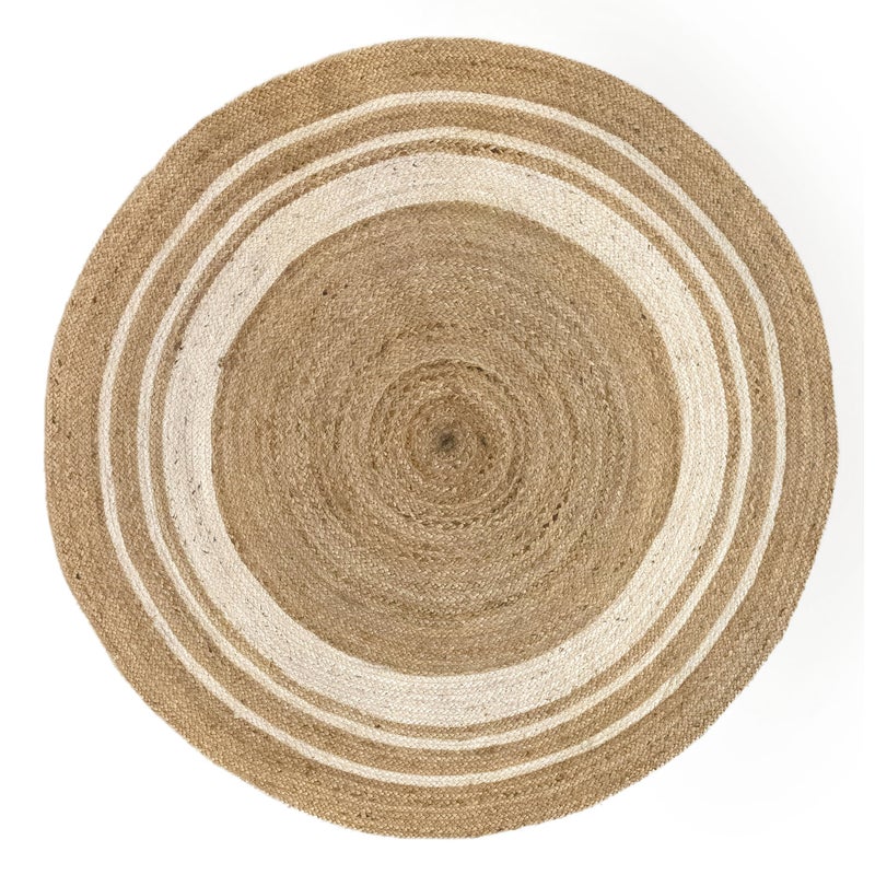 HAMID - ALHAMBRA GRECA okrągły dywan jutowy 150x150cm
