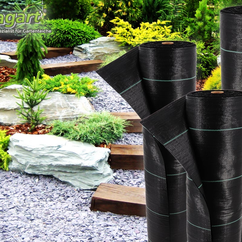208 m² tkanina gruntowa, tkanina chwastobójcza, tkanina ściółkująca 100 g, szerokość 2 m, czarna