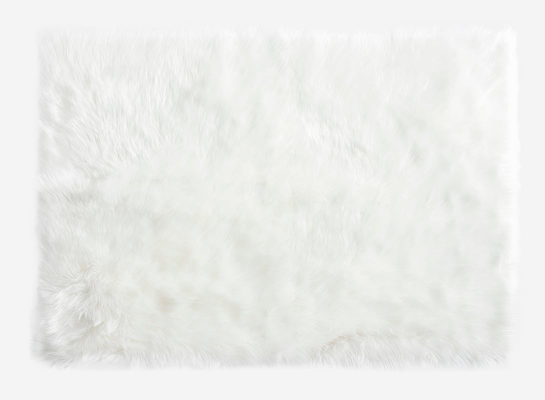 Dywan z długim, miękkim włosiem biały 160x230 cm – Miękki i trwały dywan