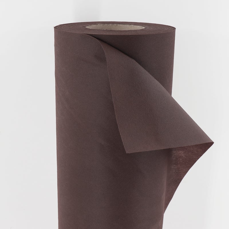 Folia ściółkująca 128 m², filc ściółkujący do zwalczania chwastów, 80 g tkanina ściółkująca o szerokości 1,6 m, brązowa