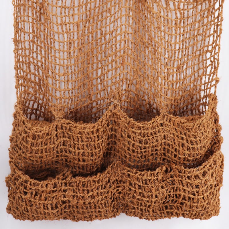 7 worków na rośliny, tkanina z włókna kokosowego, 8 worków, mata obrzeżowa do stawu do wyściółki stawu