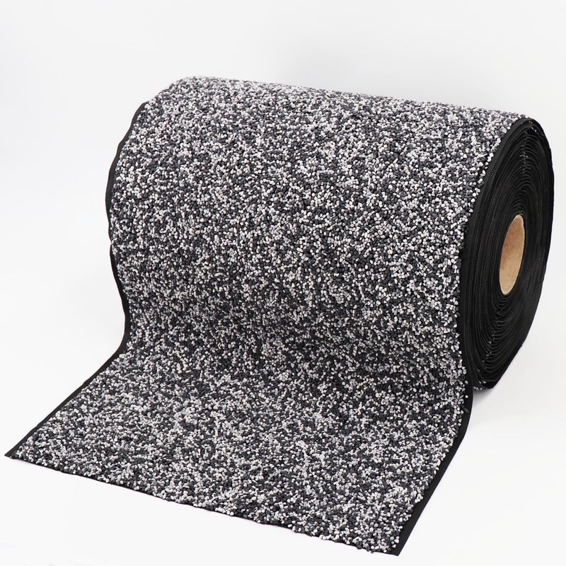 Wyściółka żwirowa 24m x 0,4m szerokości do obrzeży stawów, cieków wodnych w ogrodzie, wyściółka stawowa, szara