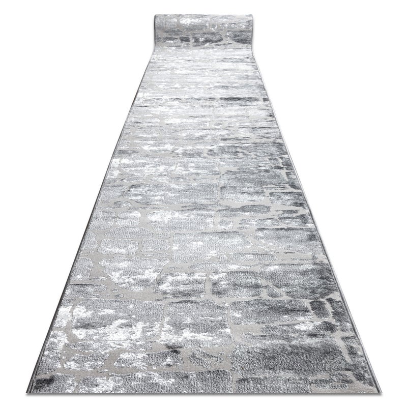Chodnik Strukturalny MEFE 6184 dwa poziomy runa ciemnoszary 100 cm 100x180 cm