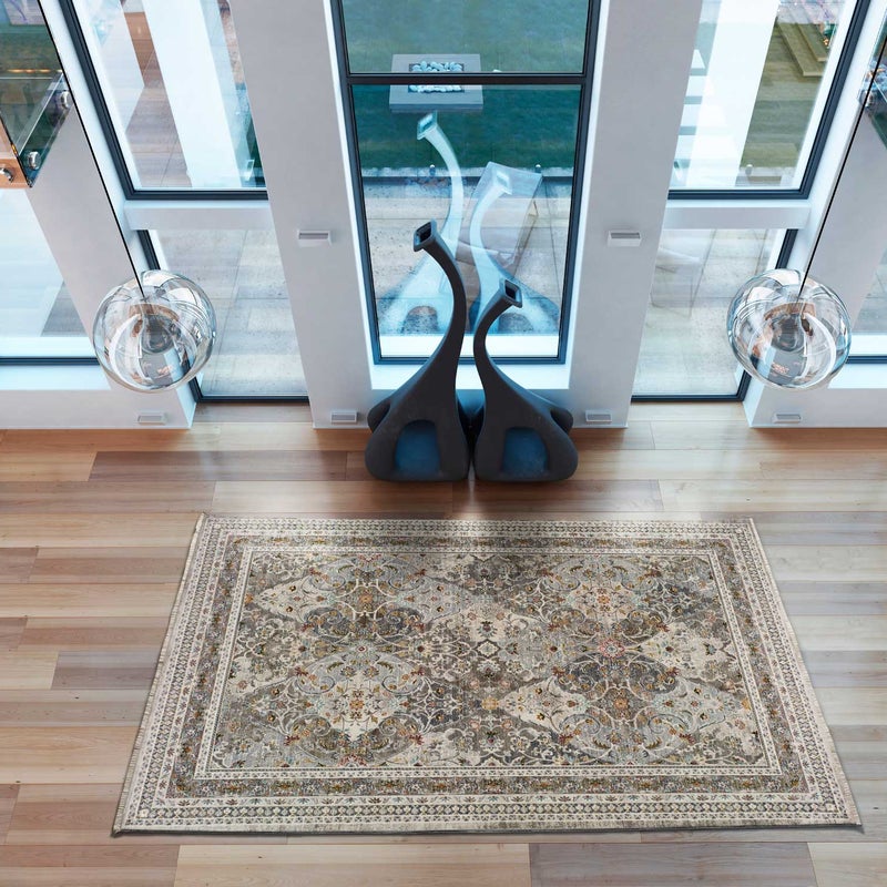 Prostokątny wielokolorowy dywan do wnętrz 160 x 230 cm KERMAN vintage - ATTICGO