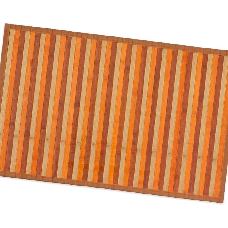 Dywan Bambusowy 50x235 cm Antypoślizgowa Prostokątny Obrus śniadaniowy Beżowy