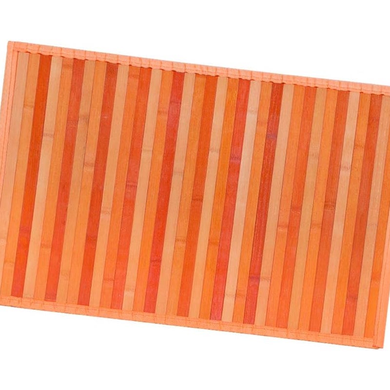 Dywan Bambusowy 50x330 cm Antypoślizgowa Prostokątny Obrus śniadaniowy Pomarańczowy