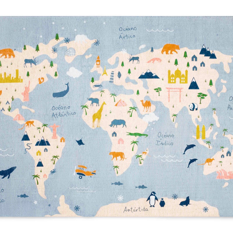 Dywan hydrofobowy Mapa 120x170 cm – funkcjonalny i dekoracyjny dodatek do wnętrza