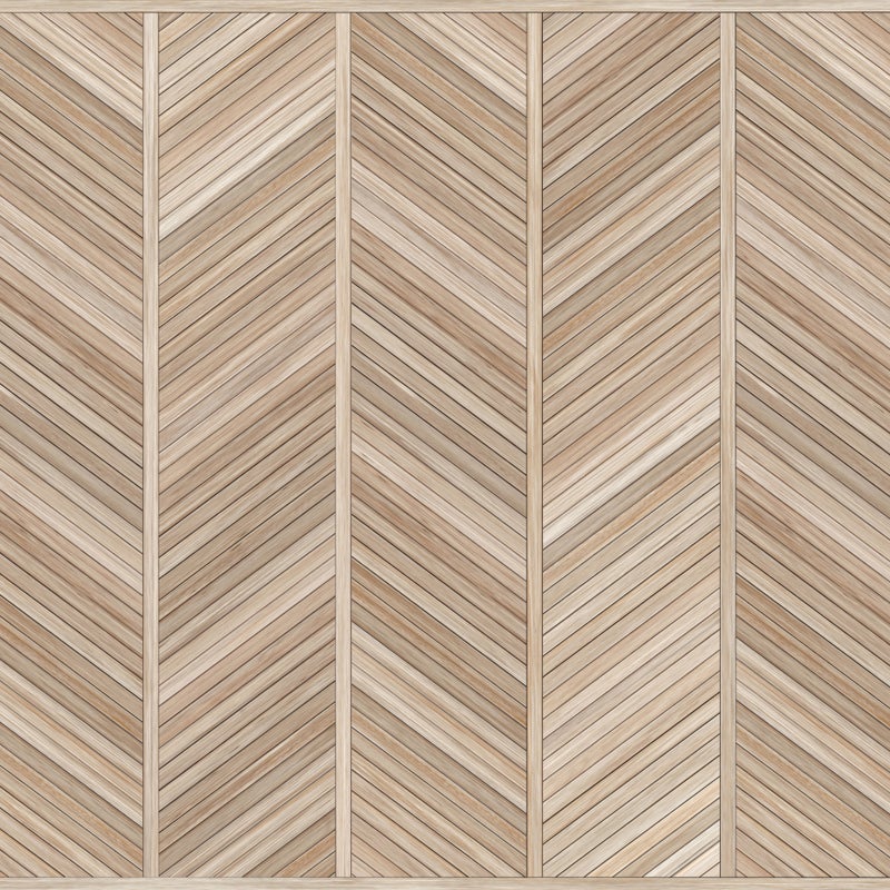 Winylowy dywan w jodełkę Japandi 66x100 cm - PVC antypoślizgowy, gładki nadruk, winylowy do kuchni lub salonu, zmywalny