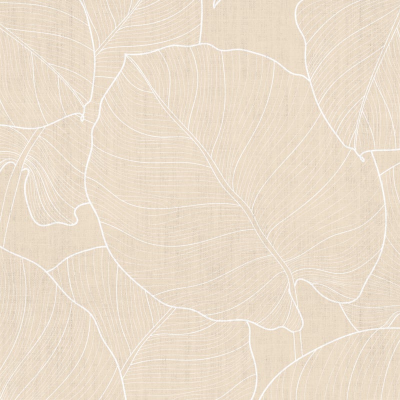 Dywan winylowy liście piasku 50x100 cm - PVC antypoślizgowy, gładki nadruk, winylowy dywanik do kuchni lub salonu, zmywalny