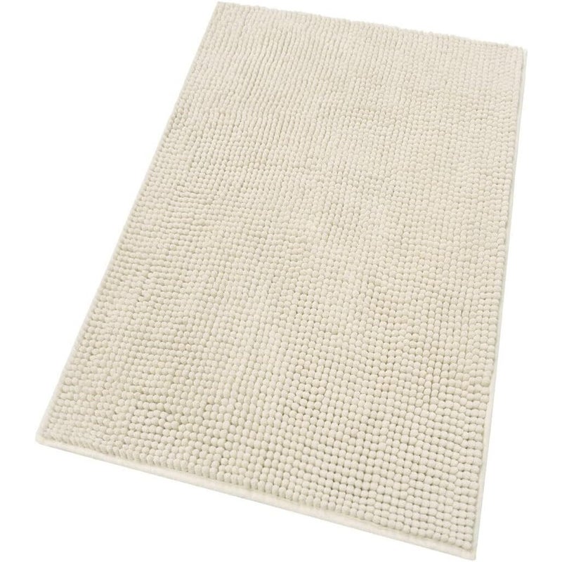 Dywanik łazienkowy Miękki Dywanik Przyłóżkowy 55x110 Cm Antypoślizgowy Długie Włosy Beżowy