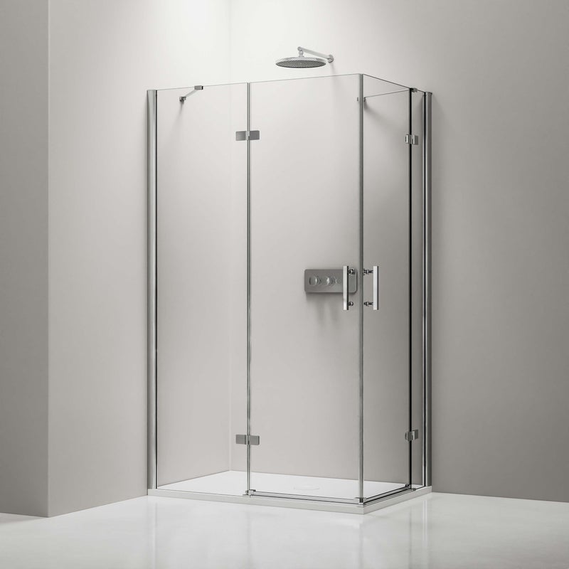 Bernstein Kabina prysznicowa narożna DX407 szkło ESG 8mm - 120x80 cm