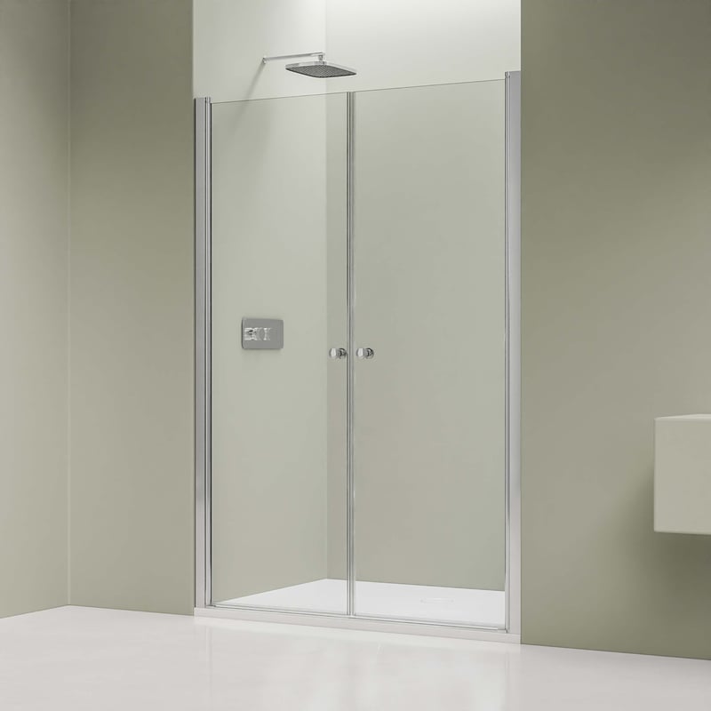 Bernstein Drzwi prysznicowe podwójne skrzydłowe NT218 chrom 88 cm