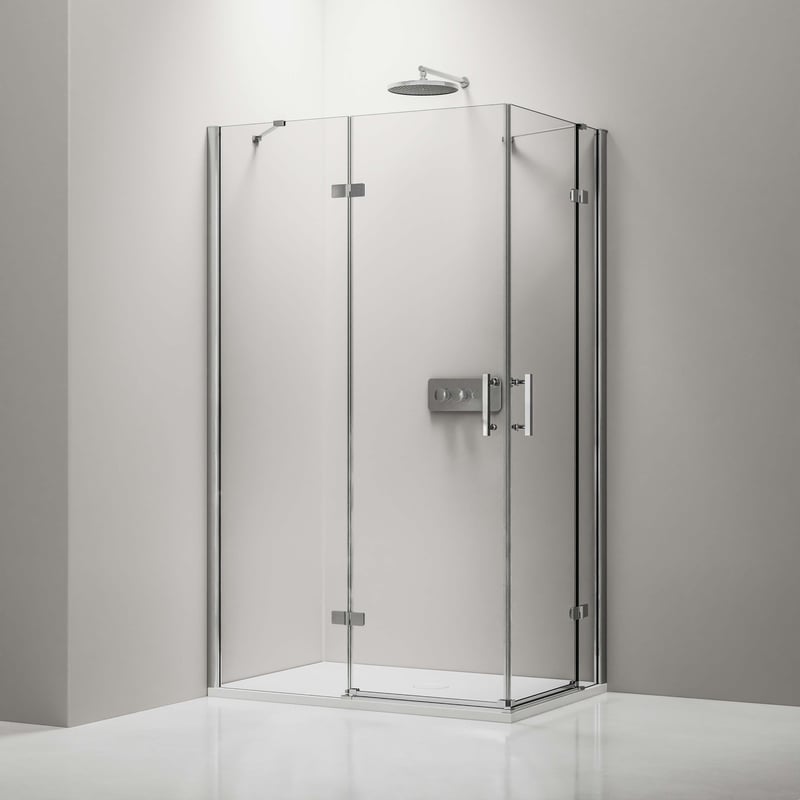 Bernstein Kabina prysznicowa narożna DX407 szkło ESG 8mm - 120x120 cm