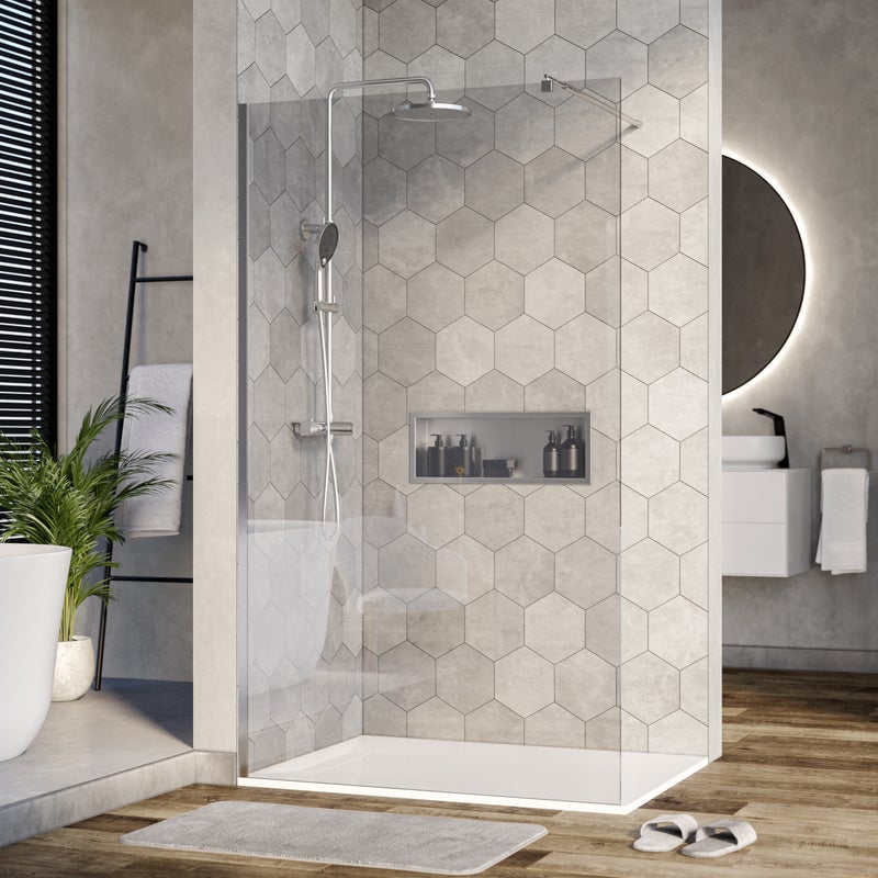 Bernstein Ścianka prysznicowa 110 cm Walk-In EX101 szkło przezroczyste 10 mm