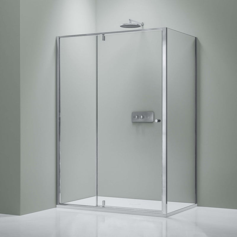 Bernstein Kabina prysznicowa narożna NT606 szkło ESG 6mm - 100x80cm profil chrom