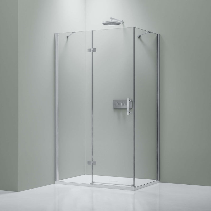 Bernstein Kabina prysznicowa narożna DX403 szkło 8mm - 90x90cm zawias lewy