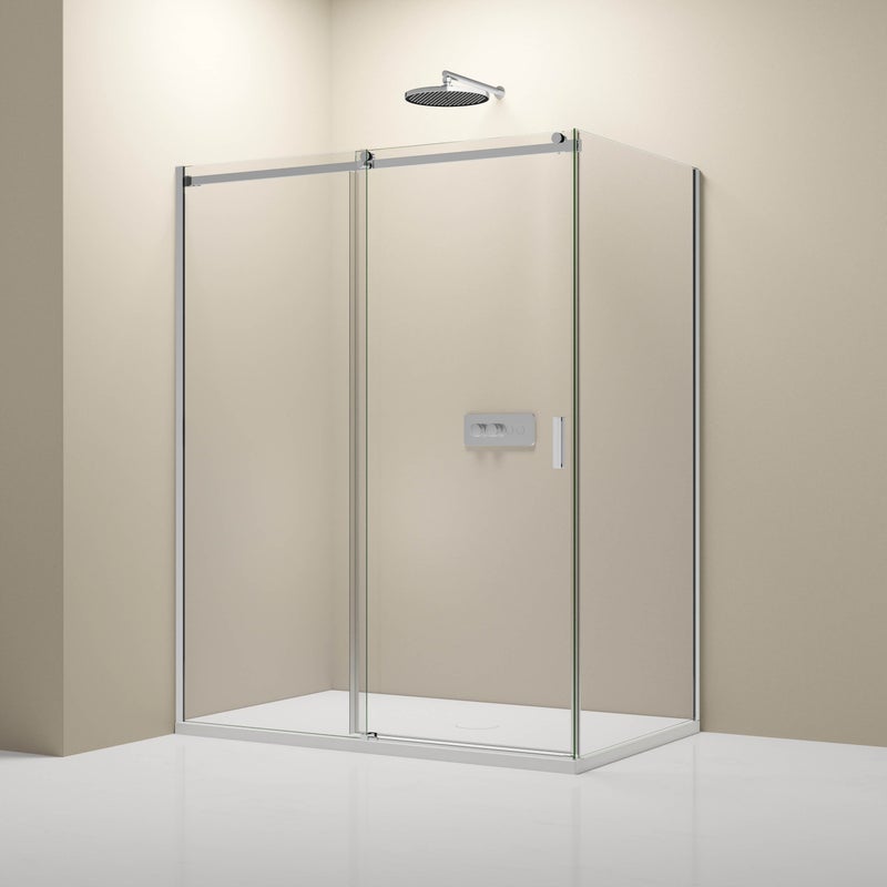 Bernstein Kabina prysznicowa NT806 FLEX chrom - szkło bezpieczne ESG 6mm - 120x80 cm