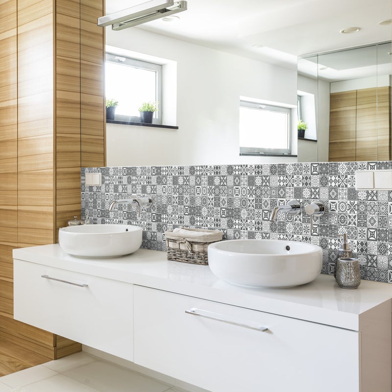 Naklejka tablicowa kredowa – ścieralna naklejka ścienna – ROWER – 100x85cm