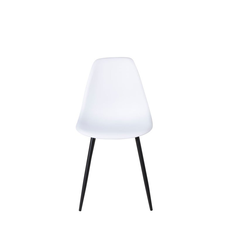 Polar krzesło stołowe krzesło z oparciem biały.