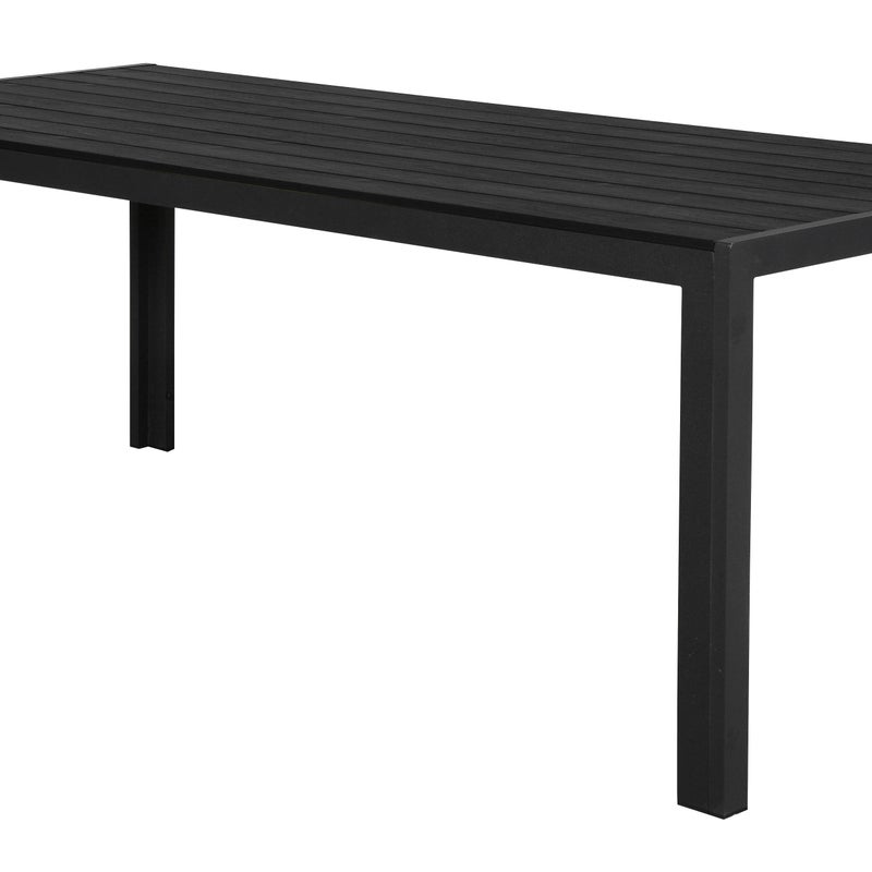 Fuccy stół ogrodowy, 205 cm czarny/czarny.