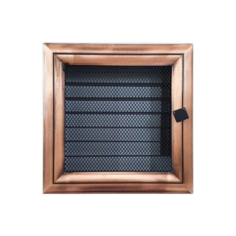 Kratka siatkowa z regulowaną przepustnicą do kanałów powietrznych - Rame-17 x 30 cm