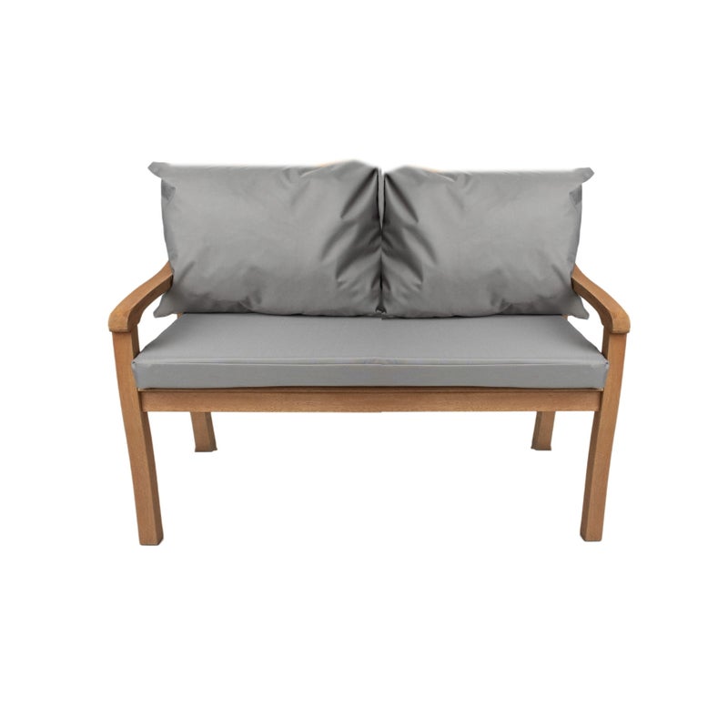 Poduszka ogrodowa na ławkę 120x50x7cm/2x50x56cm Poduszka na ławkę Szara poduszka na meble ogrodowe Wygodne poduszki na sofę na patio i werandy